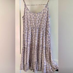 Y2K Flowy Floral Cottage Boho Babydoll Dress (EUC)
